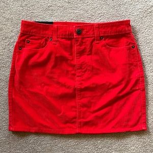 Gap Size 2 Corduroy Mini Skirt Reddish Orange in Color - Never Worn